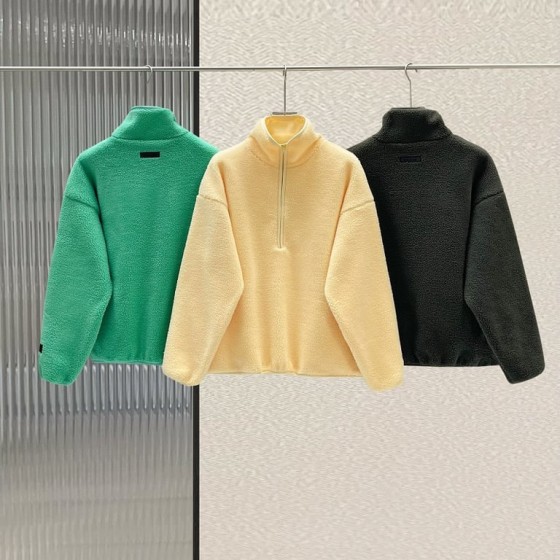 Fear of God Essentials Half-Zip Sherpa Pullover